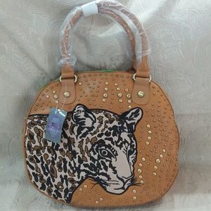 Sharif Pebbled Cougar Tote